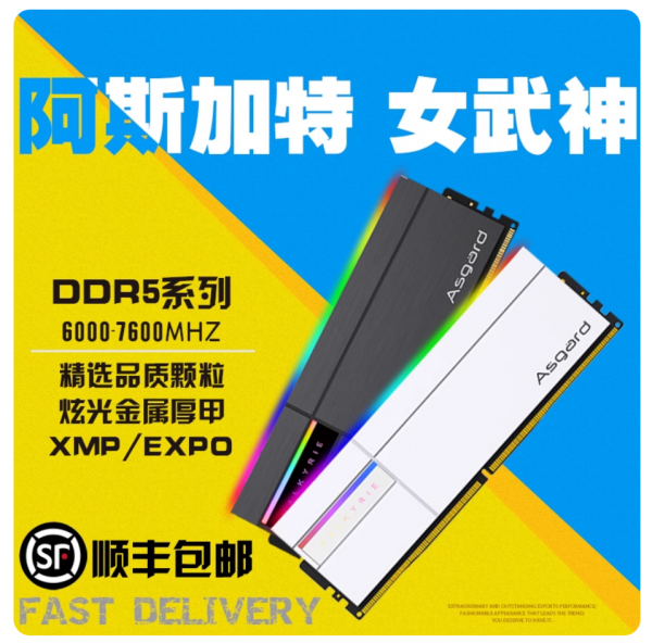阿斯加特 女武神DDR5台式机RGB内存条16G/32G/6 阿斯加特 女武神DDR5台式机RGB内存条16G/32G/6