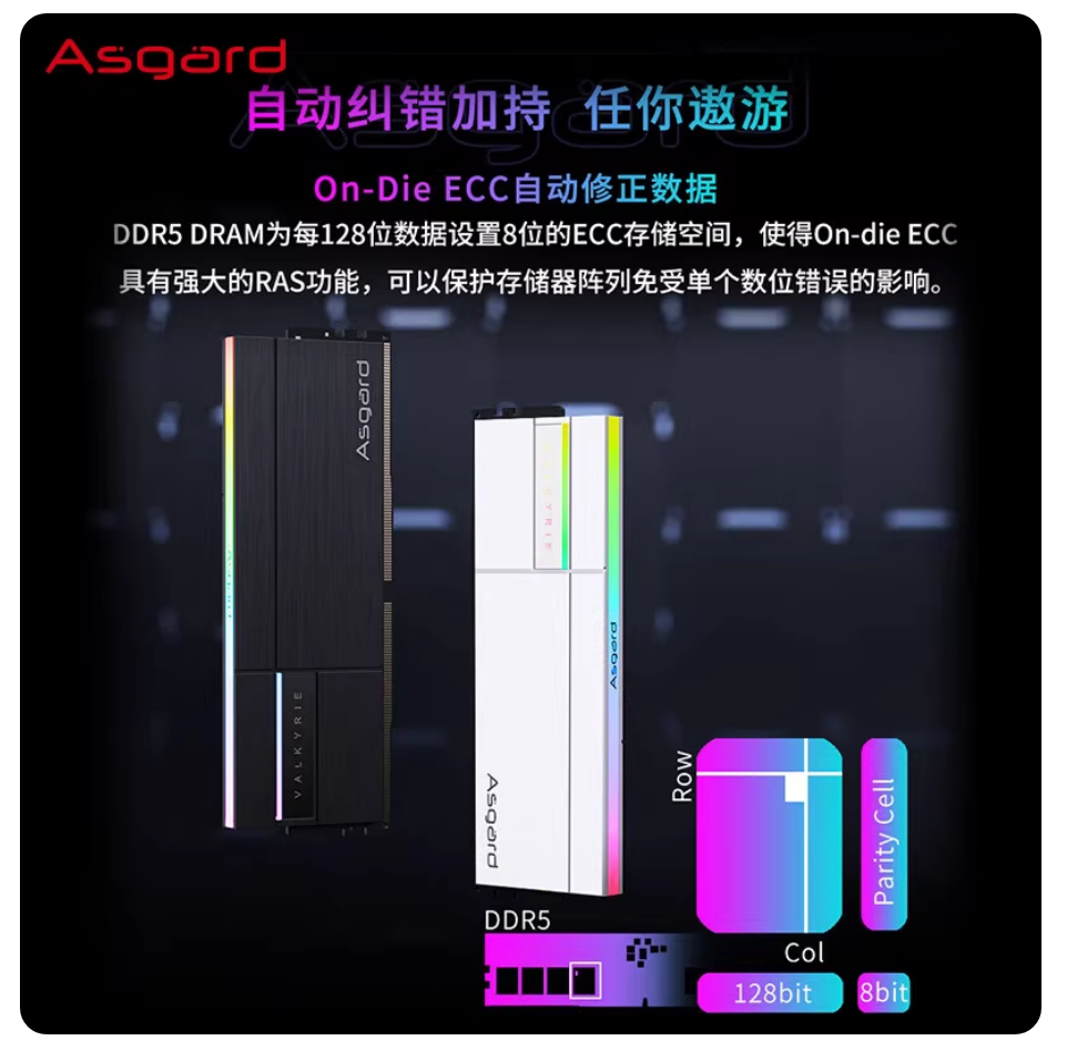 阿斯加特 女武神DDR5台式机RGB内存条16G/32G/6 阿斯加特 女武神DDR5台式机RGB内存条16G/32G/6