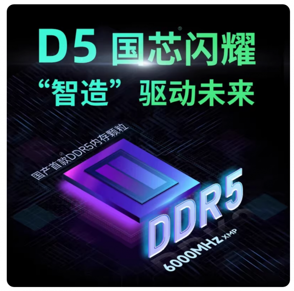 金百达DDR5内存条6000/6400银爵16G/32G黑白