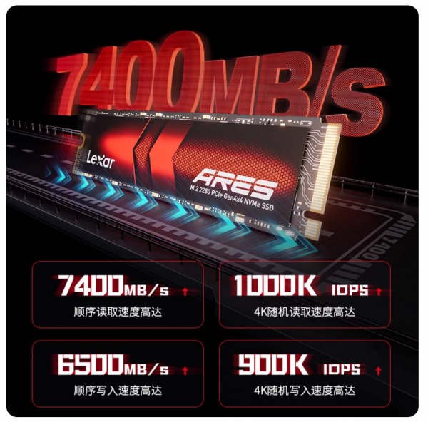 雷克沙ares战神nm790台式电脑ssd高速移动m2固态硬 雷克沙ares战神nm790台式电脑ssd高速移动m2固态硬